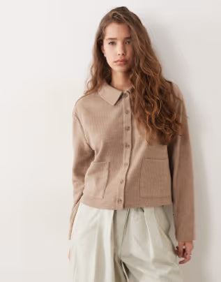 Miss Selfridge Cardigan in Camel, Size US 2