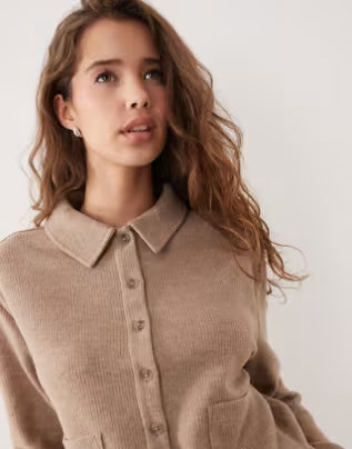 Miss Selfridge Cardigan in Camel, Size US 2