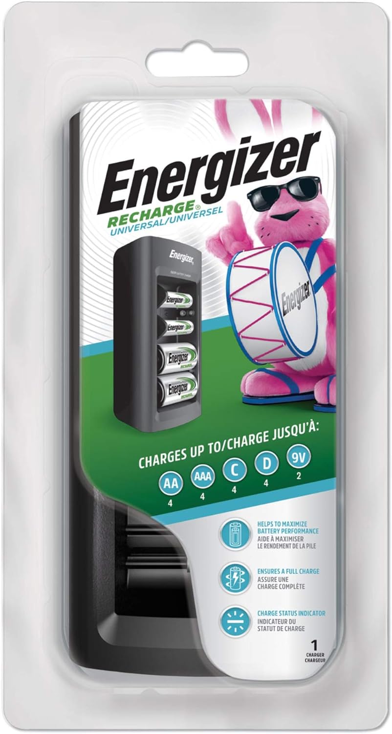 Energizer Family Battery Charger, Multiple Battery Sizes