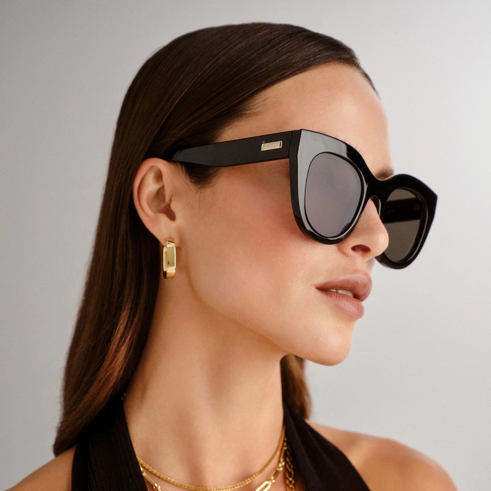 Le Specs Air Heart | Black Gold Sunglasses
