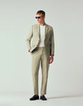 Abercrombie & Fitch Linen Blend Slim Fit Single Breasted Blazer & Pants Set