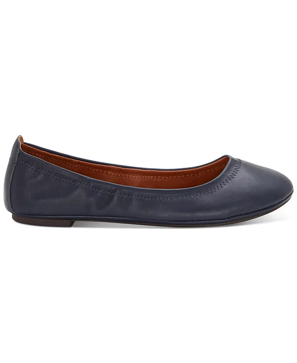 *Lucky Brand Women's Emmie Ballet Flats, American Navy, Sz 8W
