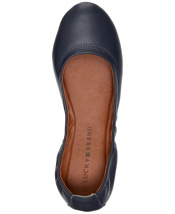 *Lucky Brand Women's Emmie Ballet Flats, American Navy, Sz 8W