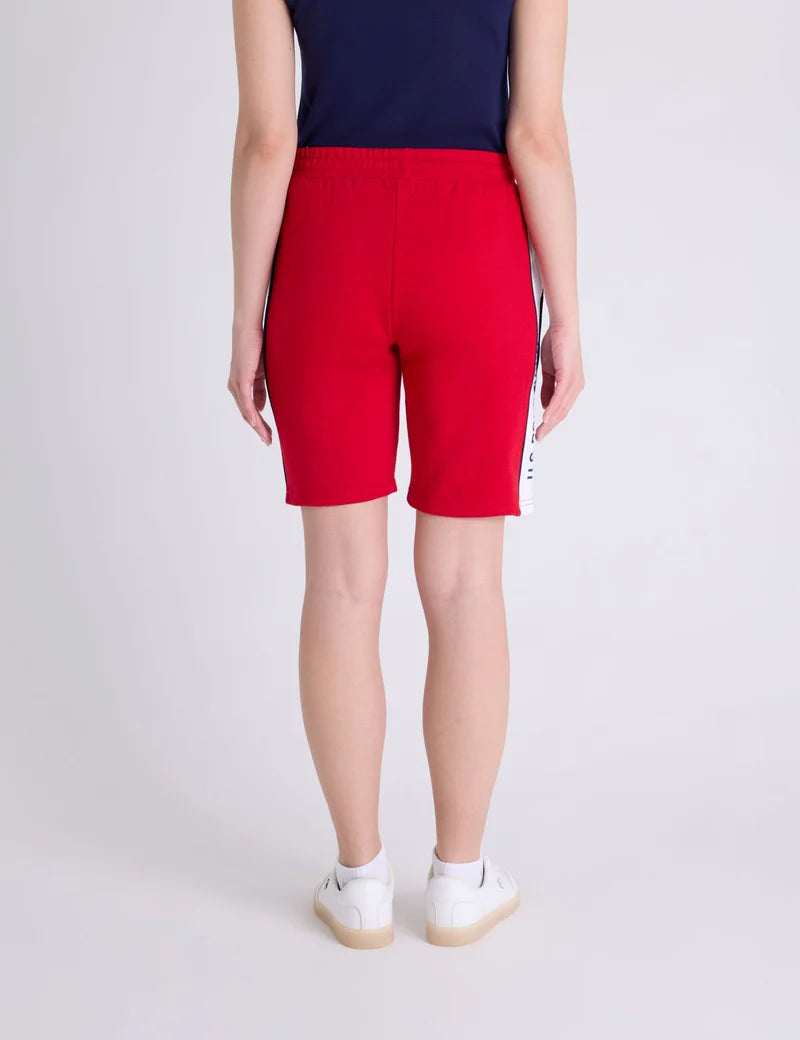 US Polo Assn. Drawstring Side Stripe Bermuda Shorts-Women Sz S