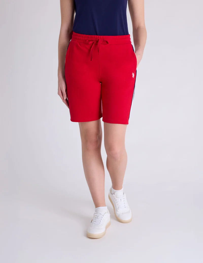 US Polo Assn. Drawstring Side Stripe Bermuda Shorts-Women Sz S