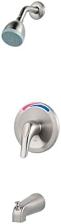 Pfister, LJ89-030K, 1.8 GPM Pfirst Series Single Handle Tub and Shower Trim, Brushed Nickel