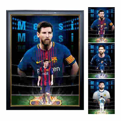 Lionel Messi Soccer Framed 3D Lenticular Poster / Picture (NEW)