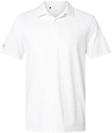 Adidas Men's Textured Stripe Polo - White