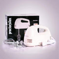 Proctor Silex Easy Mix 5-Speed Electric Hand Mixer with Bowl Rest, Compact and Lightweight, 100 Watts of Peak Power, White