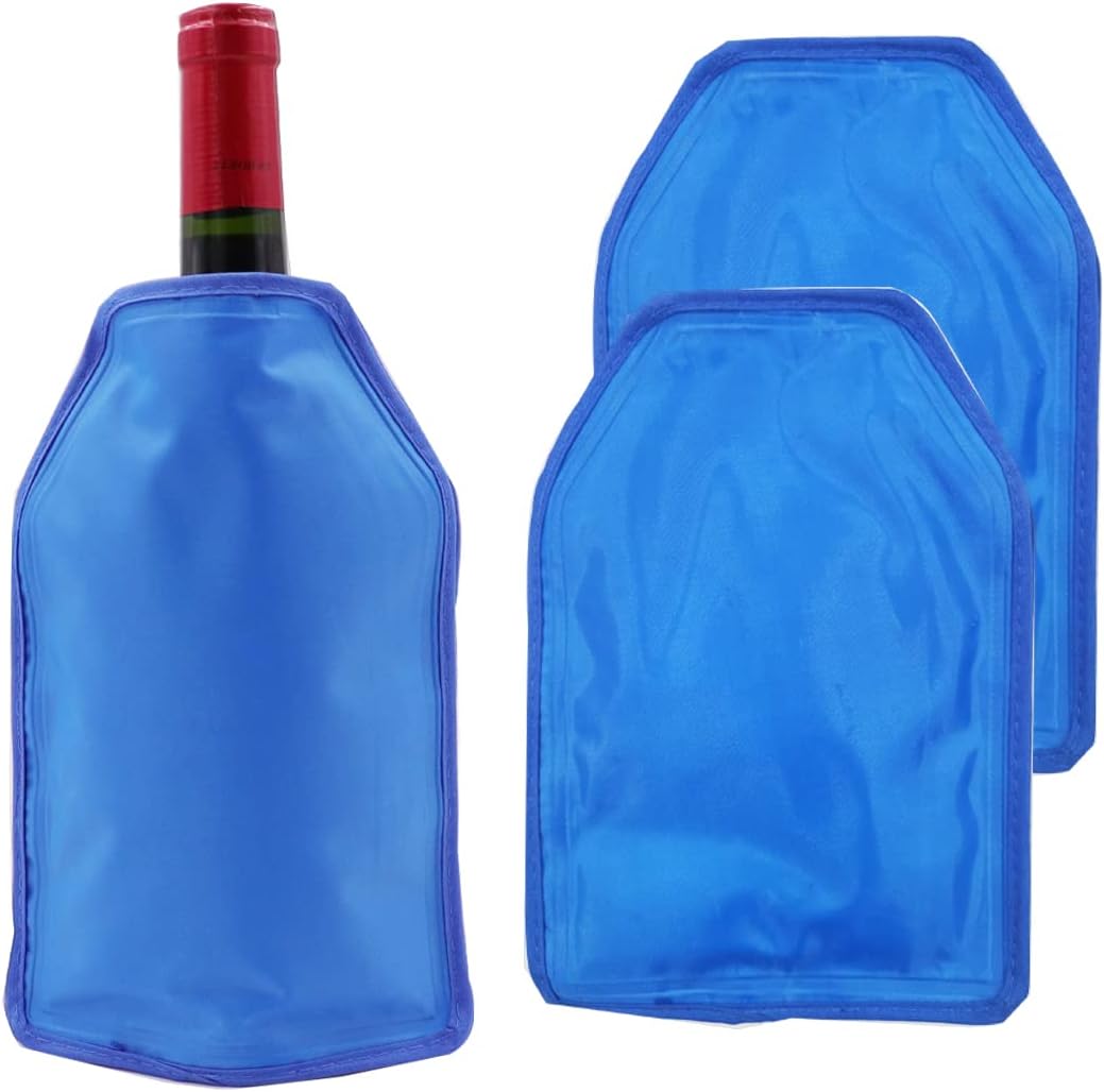 Wine Cooler | Bottle Cooler Fits 750ml and 1.5L Bottle | Wine Chilling Sleeves Ideal For Champagne Wine and Beer(2Pack)