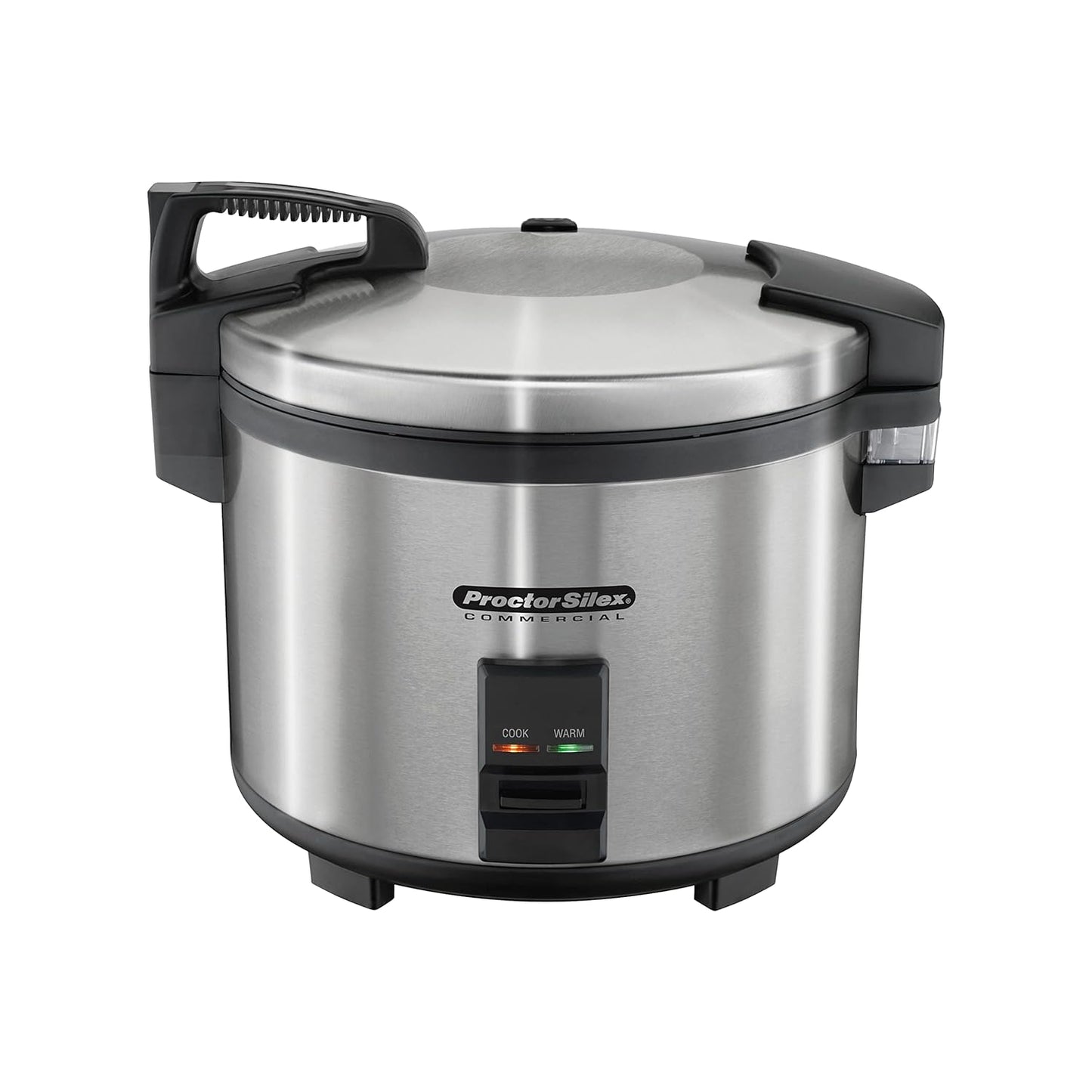 Hamilton Beach Proctor Silex Commercial 37560R Rice Cooker/Warmer, 60 Cups Cooked Rice, Non-Stick Pot, Hinged Lid, Stainless Steel Housing