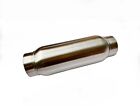 Exhaust Muffler Resonator 3.0" In/Out 12" L Universal Silencer Stainless Steel(New Open Box)