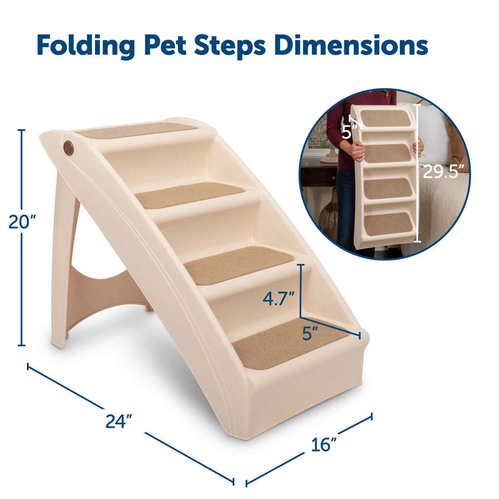 Pet Safe CozyUp Folding Pet Steps - Tan - 20" High