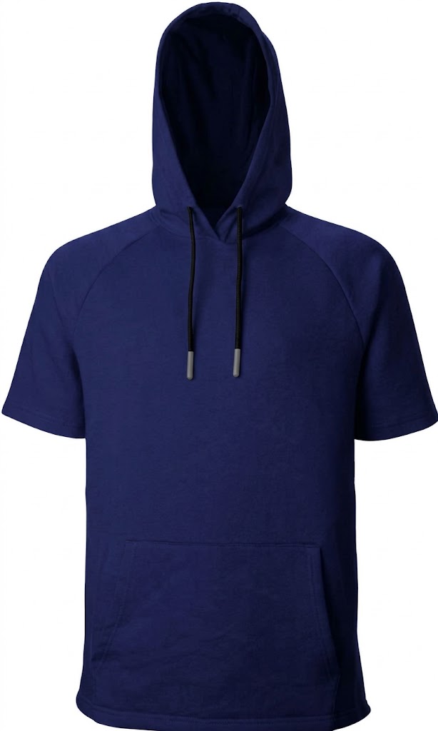 EVOSHIELD Men's Pro Team Short Sleeve Hoodie 2.0 in Navy - LG