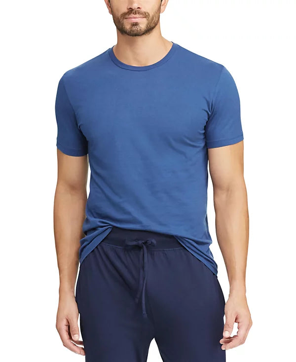 *RALPH LAUREN Classic Fit Wicking Crew 3-Pack, Blue Assort., Mens' XL