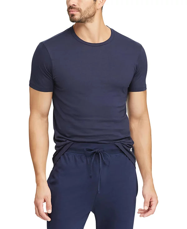 *RALPH LAUREN Classic Fit Wicking Crew 3-Pack, Blue Assort., Mens' XL