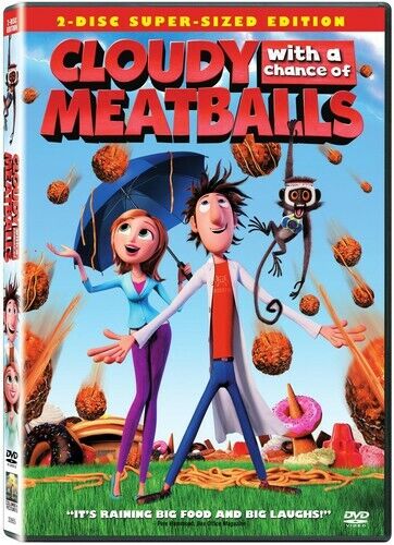 NEW Cloudy with a Chance of Meatballs PART 1 & 2 BOX SET DVD MEAT BALLS MOVIE