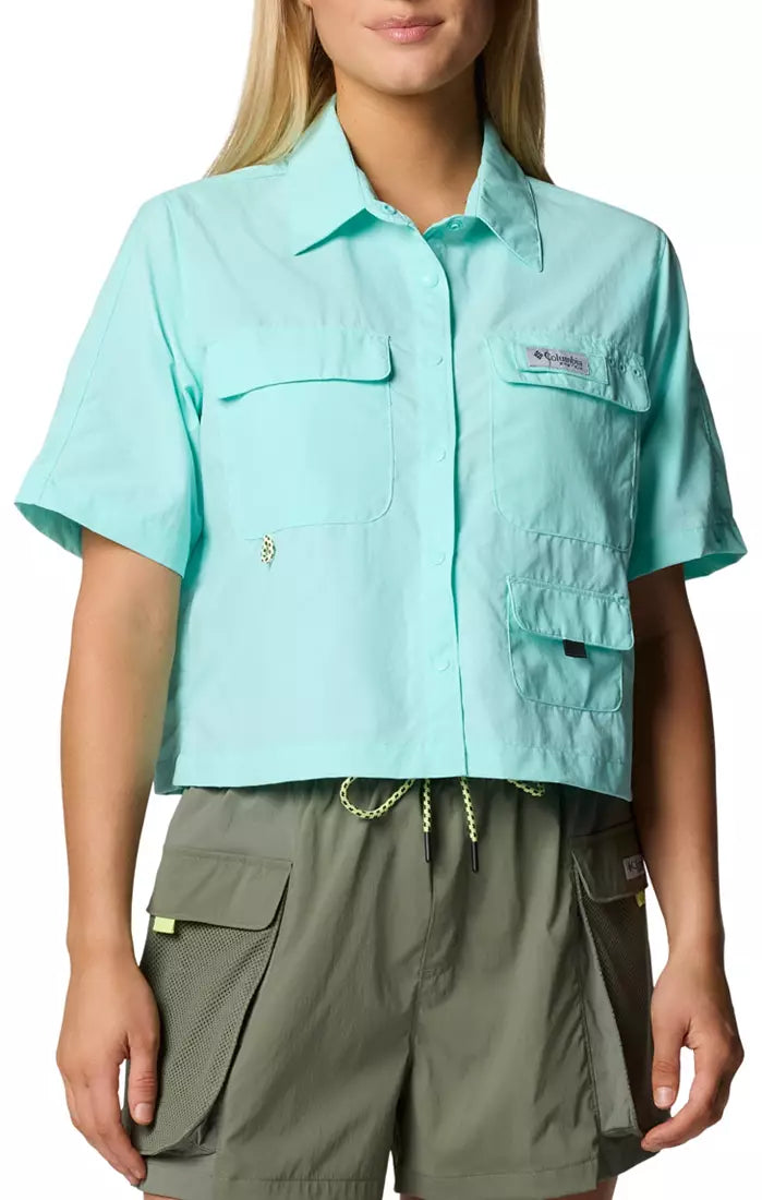 Columbia Women's PFG Open Water Short Sleeve Shirt Size M