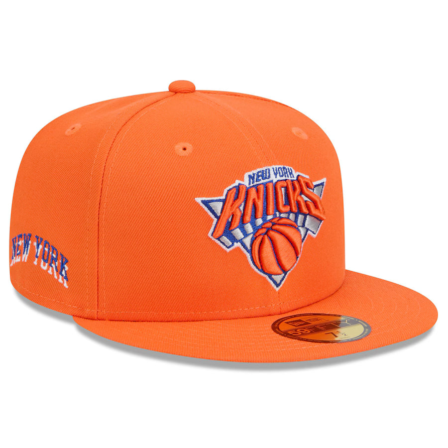 Men's New York Knicks New Era Orange 2024/25 City Edition Alternate 59FIFTY Fitted Hat