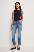 Good Legs Straight Jeans in Indigo948 by Good American Size 6