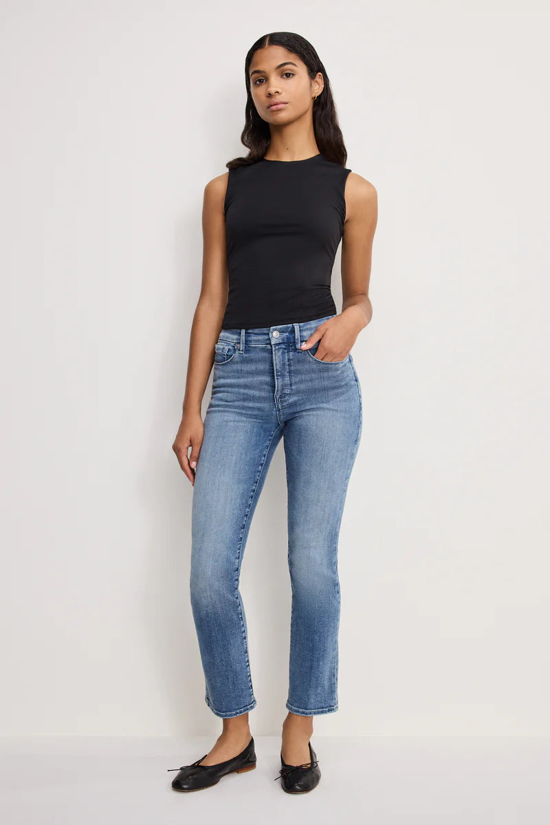 Good Legs Straight Jeans in Indigo948 by Good American Size 6