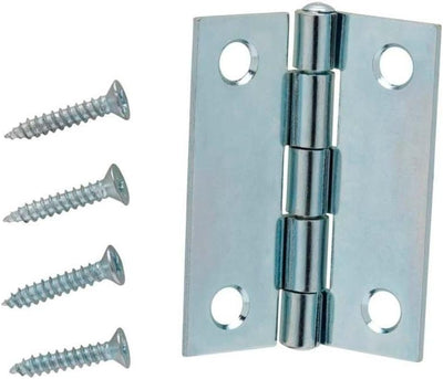 2 in. Zinc Plated Narrow Utility Hinges (2-Pack)