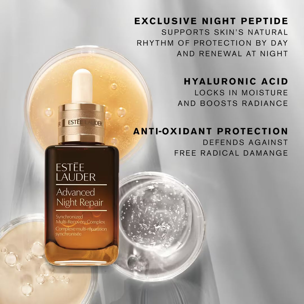 Estée Lauder Advanced Night Repair Multi-Recovery Complex Serum with Hyaluronic Acid & Peptides - 0.68 Fl Oz.