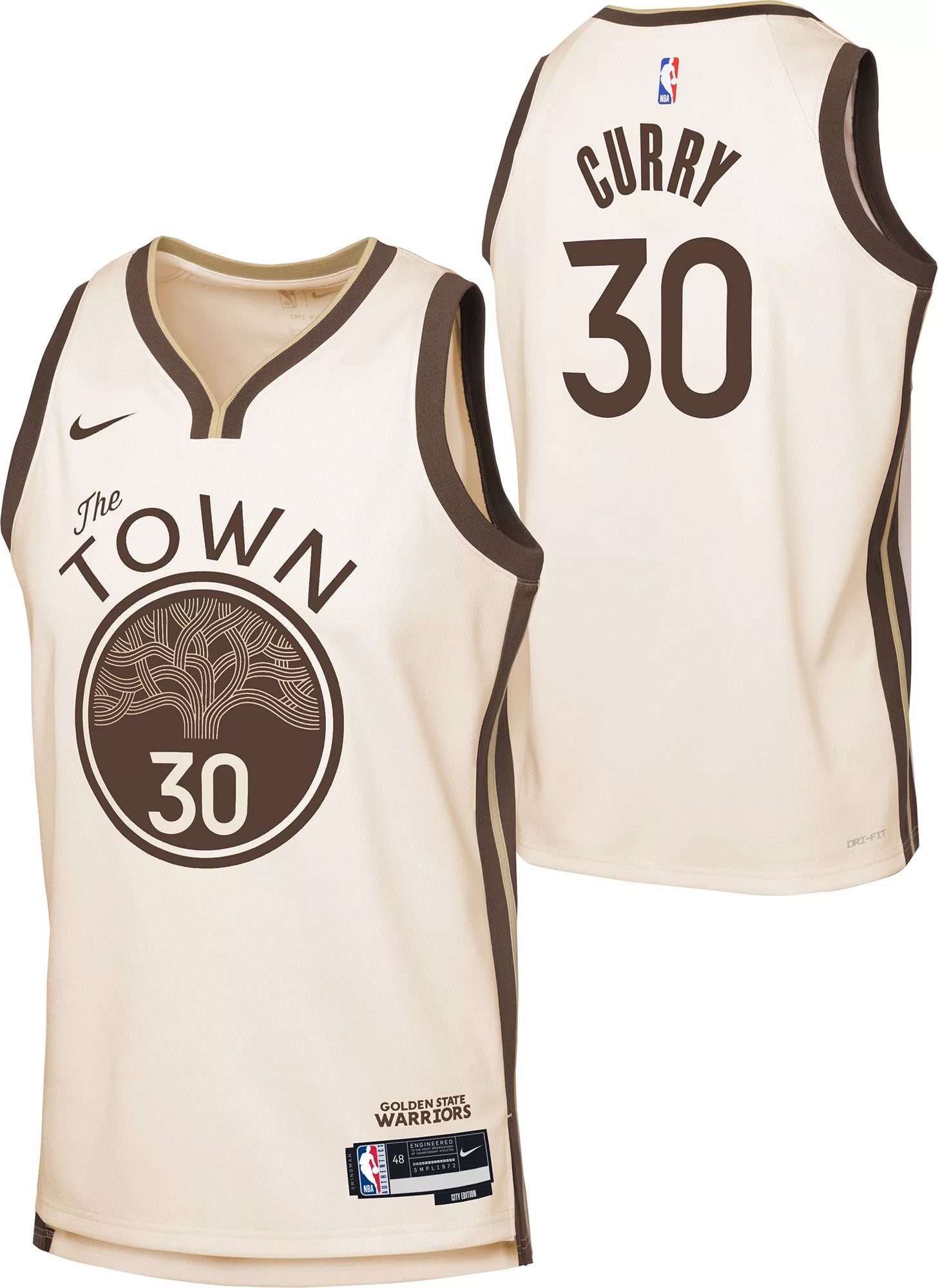Nike Youth 2025-26 City Edition Golden State Warriors Stephen Curry #30 Swingman Jersey (Size: M)