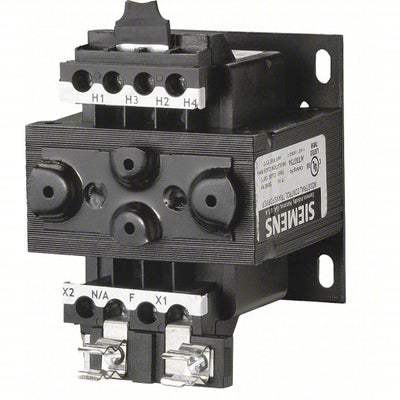 SIEMENS Control Transformer: 240V AC/480V AC, 24V AC, Foot, 50 VA VA Rating - Transformer