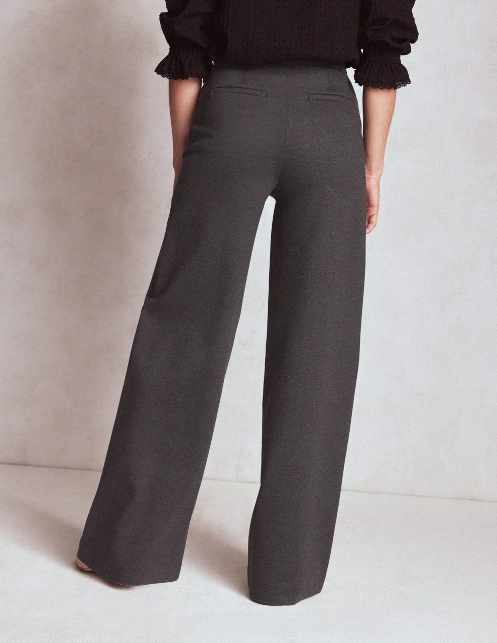 Boden Belgravia Ponte Pants for Women - Charcoal - US Size 14 Regular