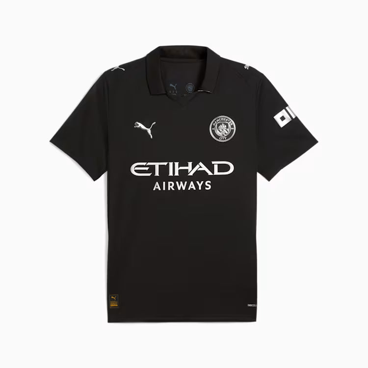Manchester City 25/26 Away Replica Men's Soccer Jersey - Puma Black - Medium