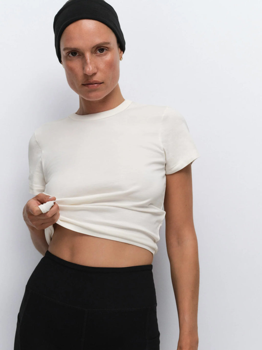 *MATE -Organic Pima Shrunken Tee, Bone, Women's XS