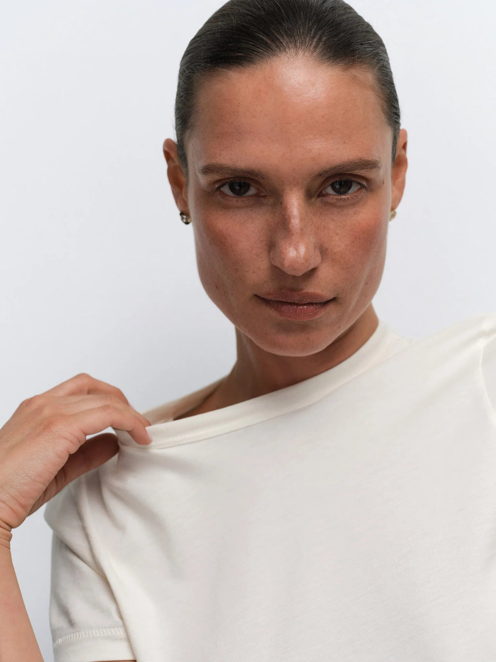 *MATE -Organic Pima Shrunken Tee, Bone, Women's XS