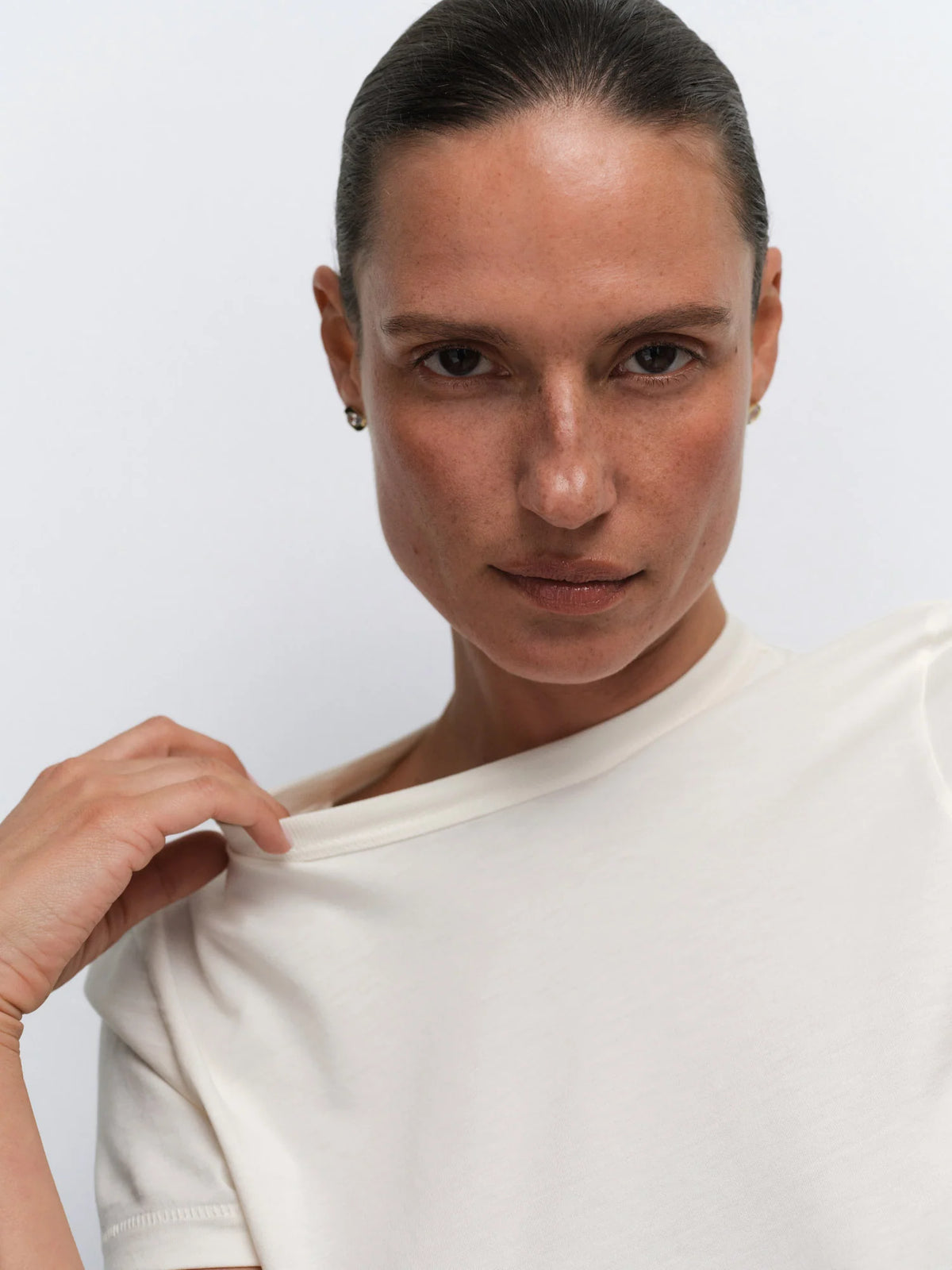 *MATE -Organic Pima Shrunken Tee, Bone, Women's XS