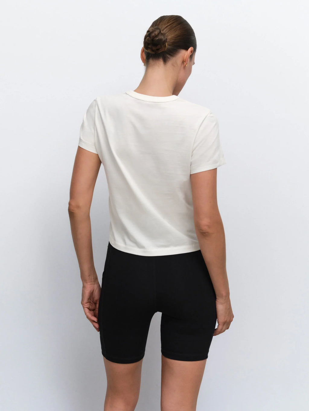 *MATE -Organic Pima Shrunken Tee, Bone, Women's XS