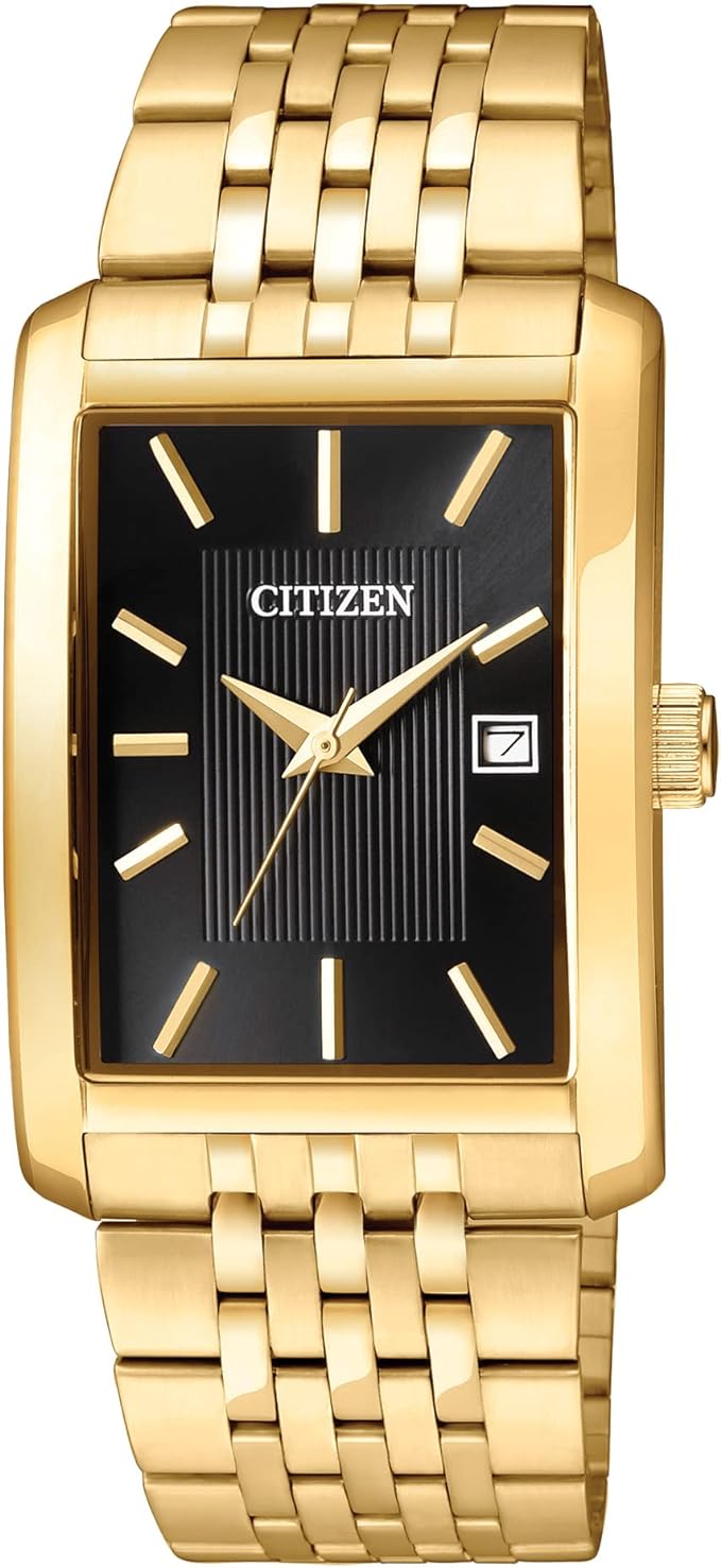 Citizen® Everyday Mens Rectangular Gold-Tone Stainless Steel Watch BH1673-50E-56 (NEW, OPEN BOX)