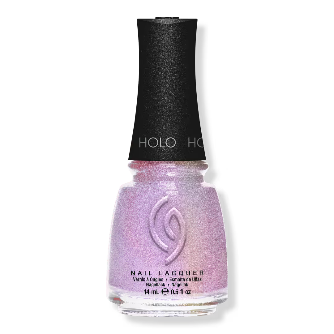 China Glaze Mega Pigment Nail Lacquer - Shimmer & Bare It (Holographic Lilac)