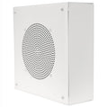Quam SYSTEM-1-QUAM - 8" Square Surface Wall-Mount Speaker, 25V/70V, White Powder Finish