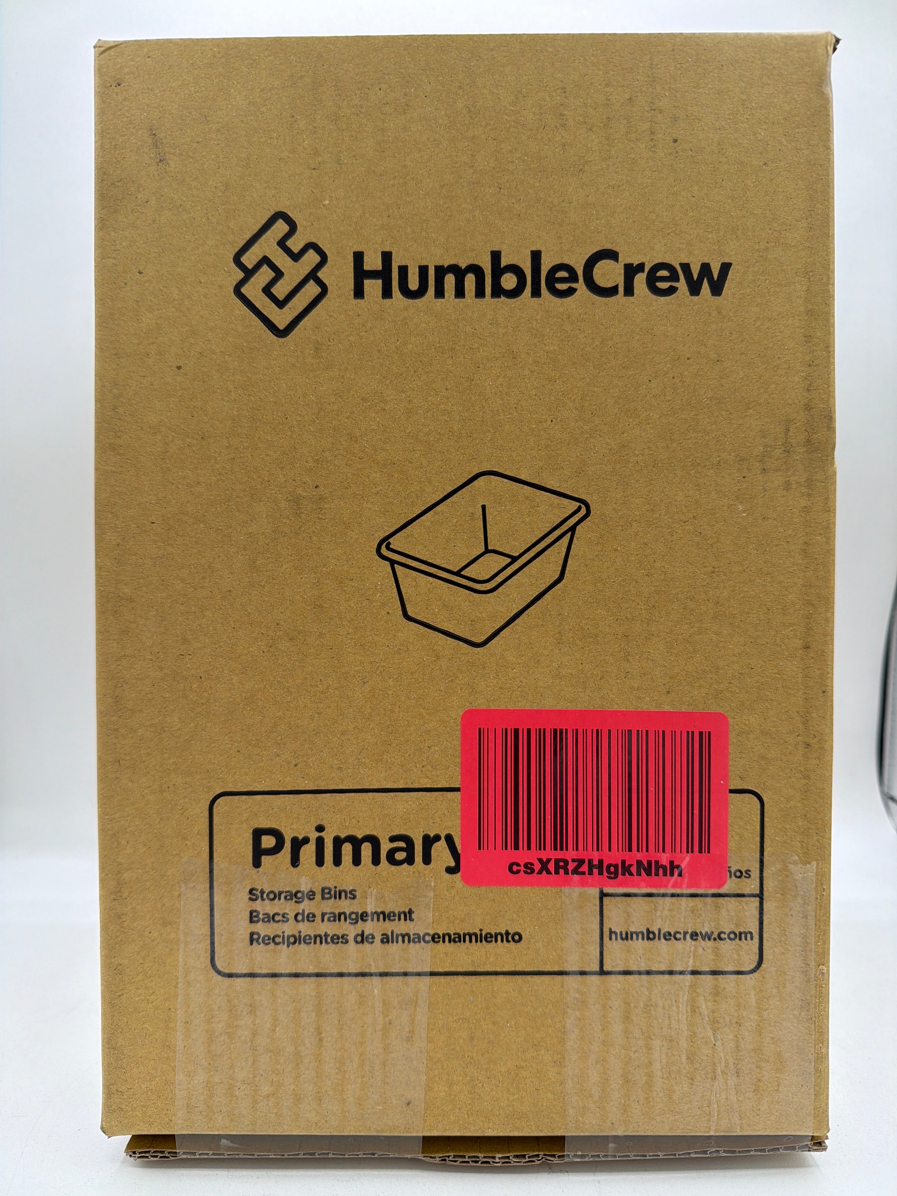Humble Crew Toy Storage Bins for Kids, Set of 4, Primary Colors, Small