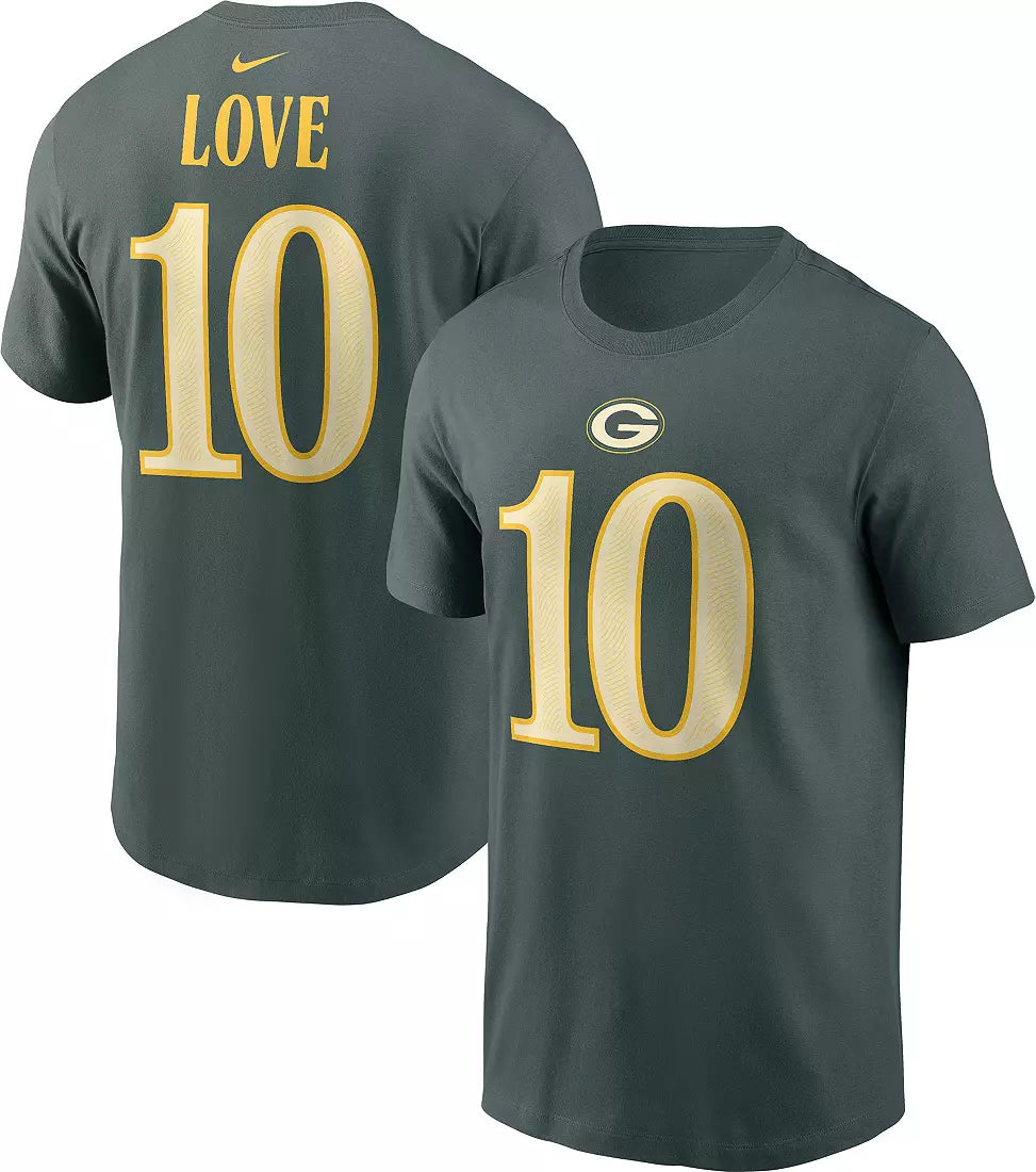 Nike Men's Green Bay Packers 'Jordan Love' NFL Rivalries T-Shirt (Size: Medium)