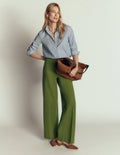 Boden Belgravia Ponte Pants for Women - Forest Green - US Size 14 R