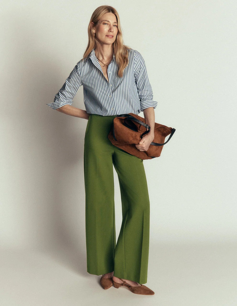 Boden Belgravia Ponte Pants for Women - Forest Green - US Size 14 R