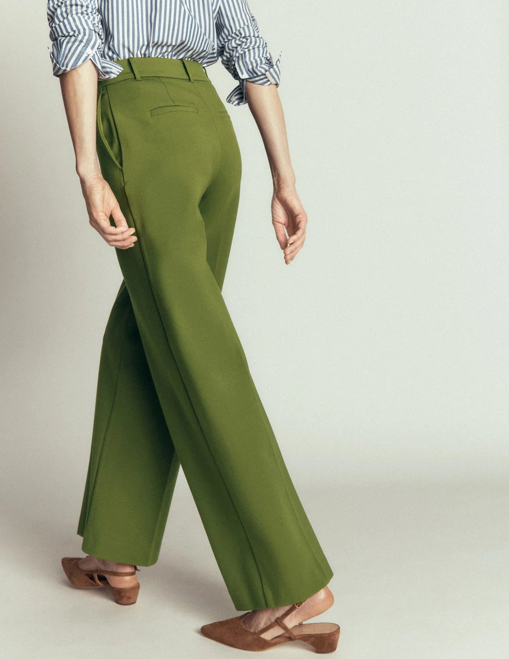 Boden Belgravia Ponte Pants for Women - Forest Green - US Size 14 R