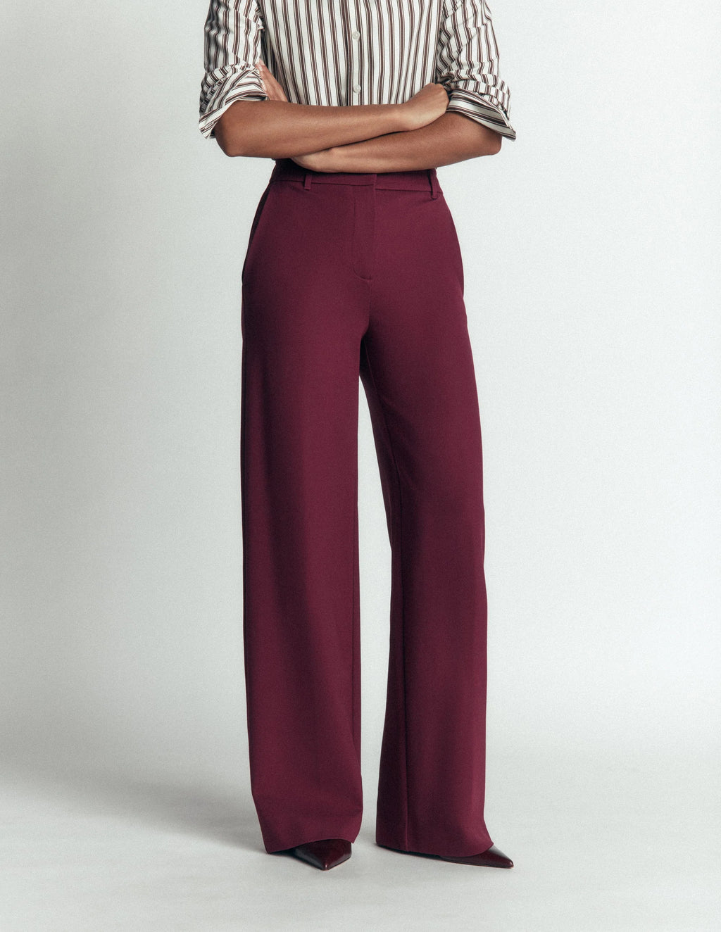 Boden Belgravia Ponte Pants for Women - Deep Wisteria - US Size 14 Regular