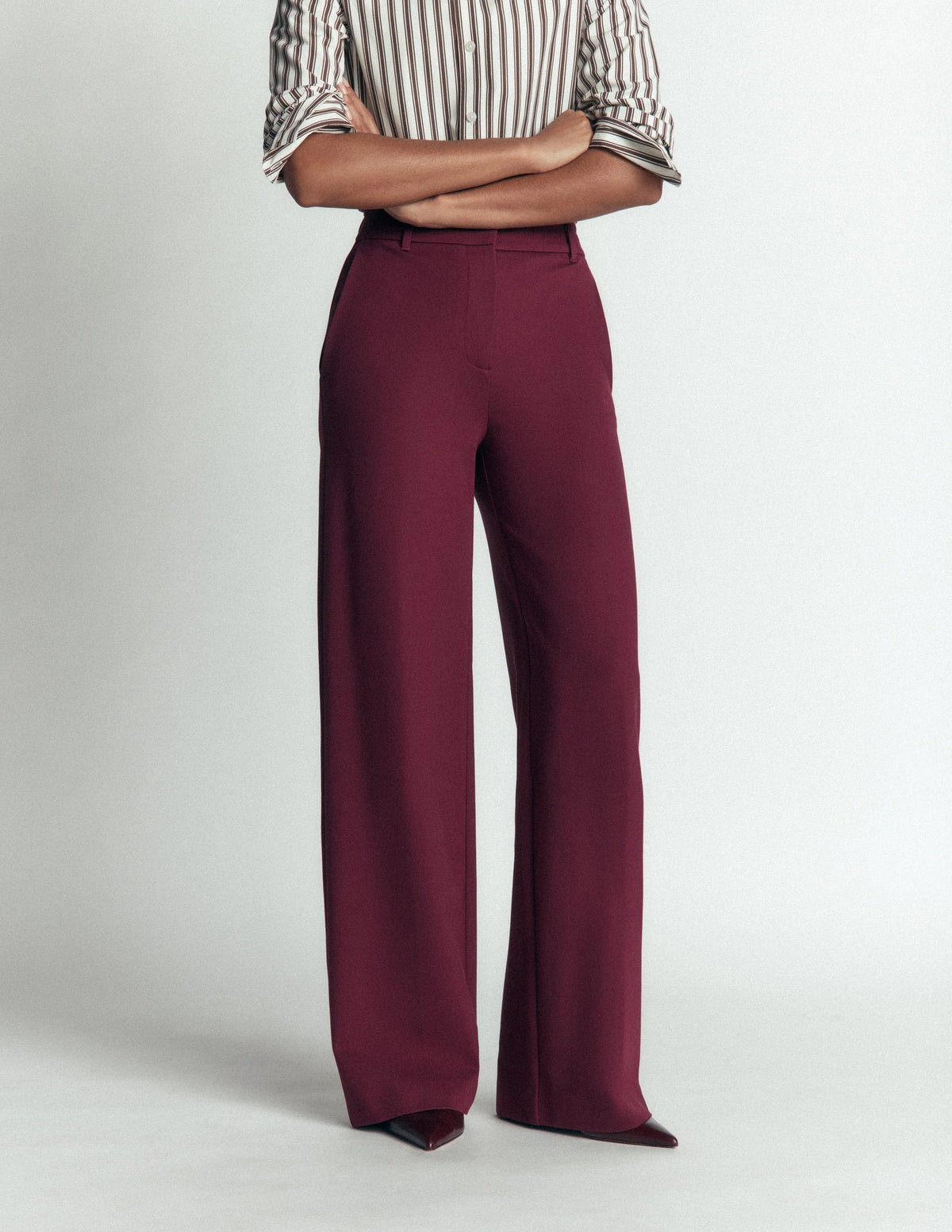 Boden Belgravia Ponte Pants for Women - Deep Wisteria - US Size 14 Regular