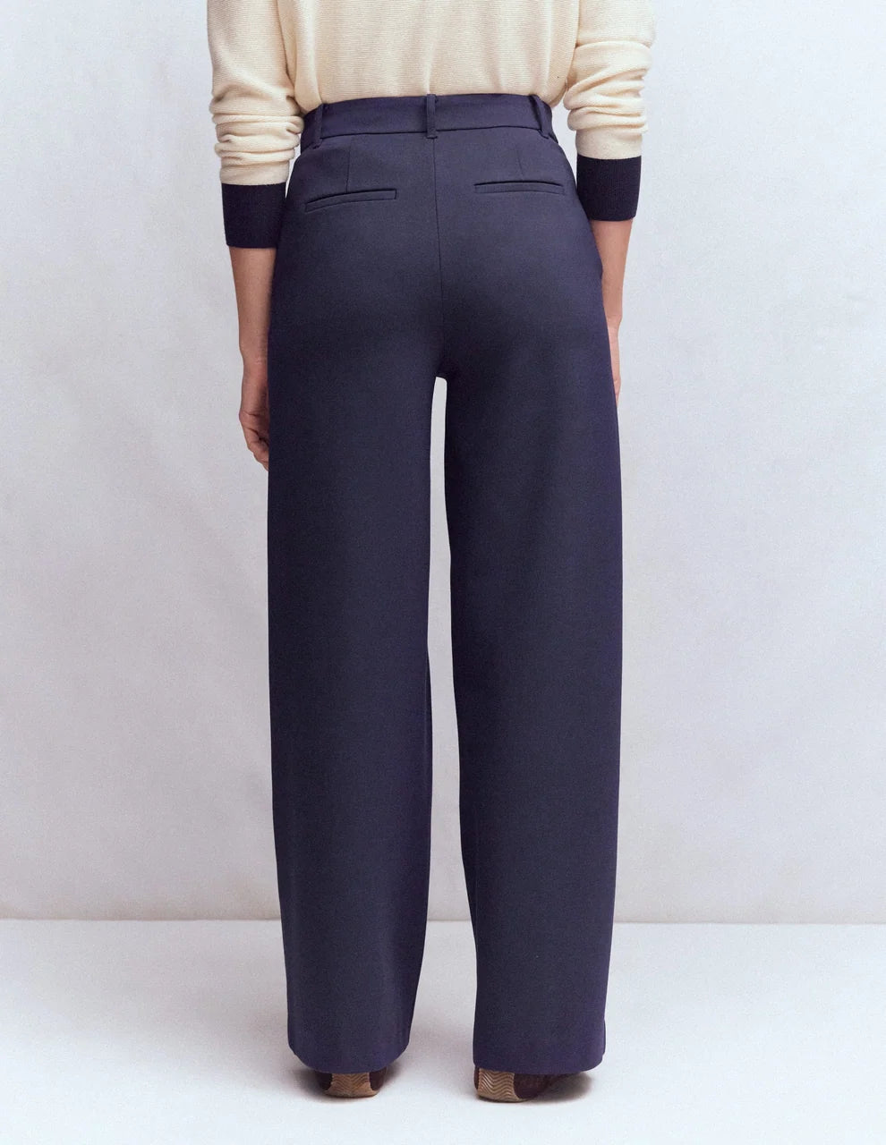 Women's Belgravia Ponte Pants by Boden - Navy - Size 14R (R0814-NAV)