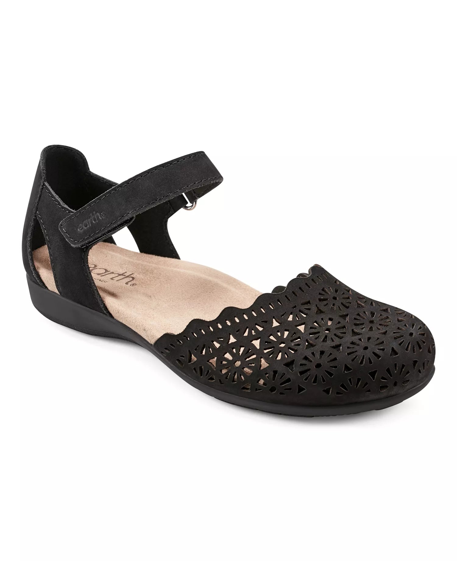 EARTH Bronnie Sandal In Medium Black Women's Size: 8.5W