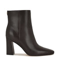 Nine West Reraye Block Heel Ankle Leather Booties Size 9