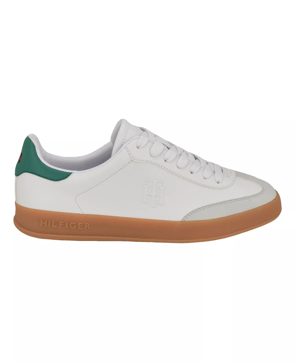 Tommy Hilfiger Women's Sarhli Lace-Up Sneakers - White/Green - Size 7.5 M