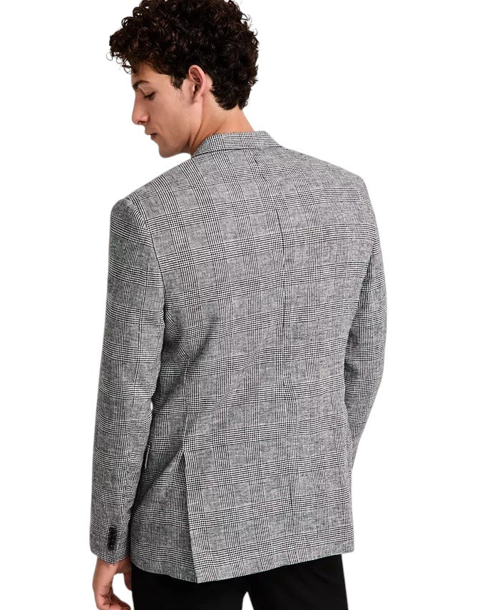 MICHAEL KORS - Men's Kalina Classic Fit Sport Coat - Black/White - 40REG
